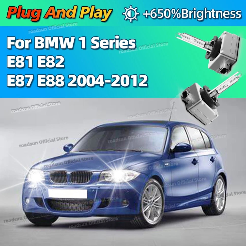 35W D1S Xenon HID Bulb Car Headlight Auto Lamp 6000K For BMW 1 Series E81 E82 E87 E88 2004