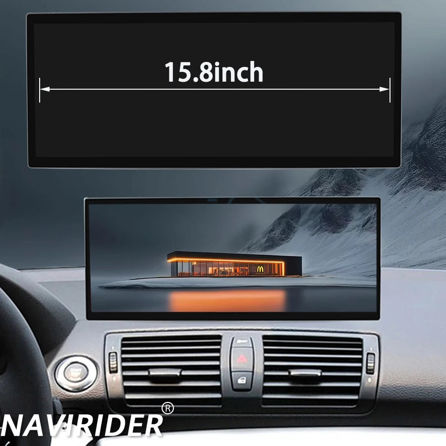 15.8'' Auto CarPlay DSP Stereo AHD Navigation Car Radio For BMW 1 3 5 7 Series X1 X3 X5 Z4