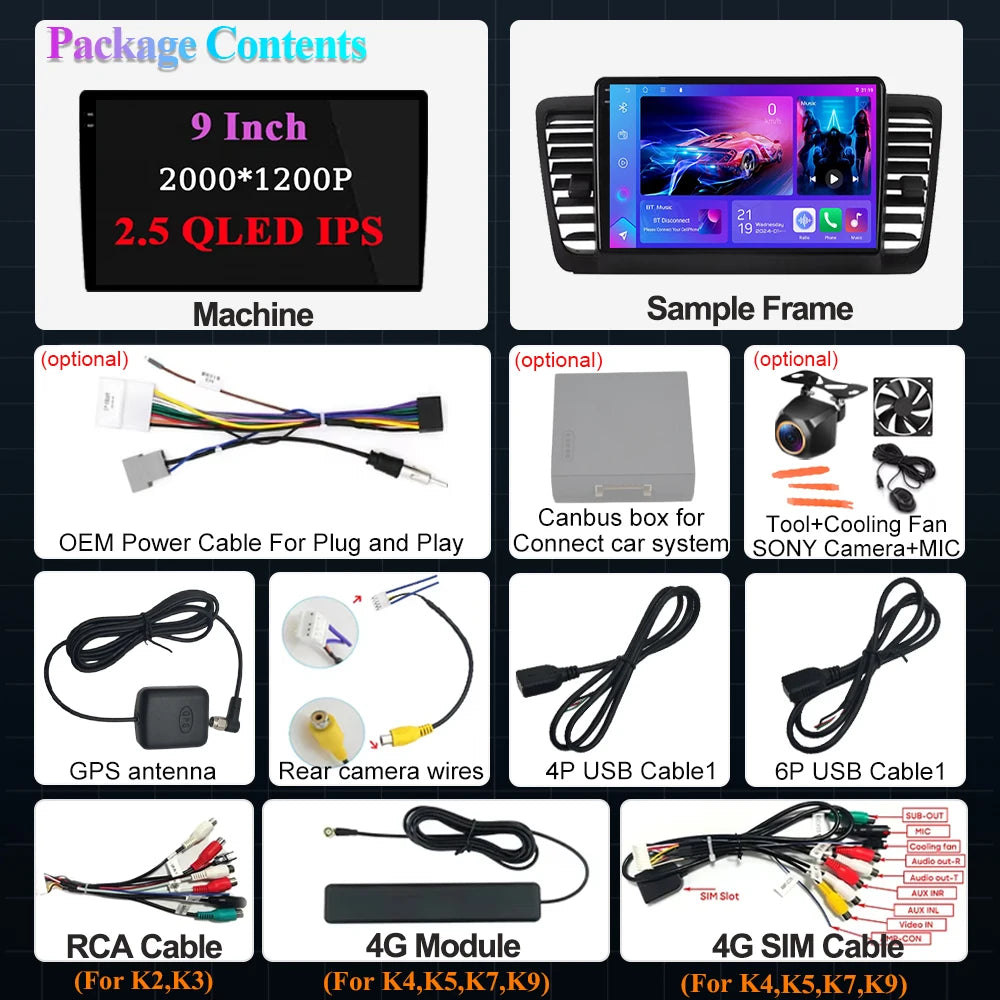 Car Multimedia Video Radio Player For Subaru Outback 3 Legacy 4 2004 2005 2007 2008 2009 W | AUTOKITSHOP