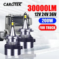 24V Led Truck 200W H7 H4 H11 Headlights H1 H8 H9 HB3 HB4 9005 9006 9012 Led Auto Lamps Pow