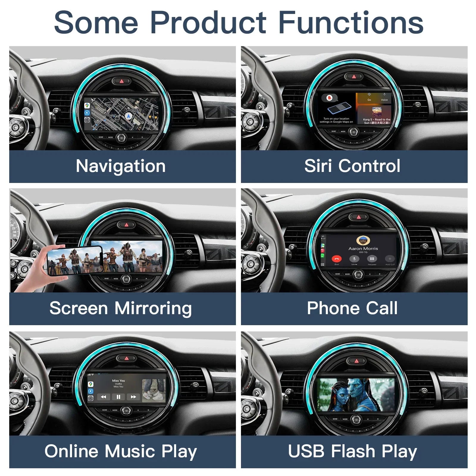 Wireless CarPlay Android Auto for BMW Mini NBT/CICR55 R56 R57 R58 R59 R60 R61 F54 F55 F56