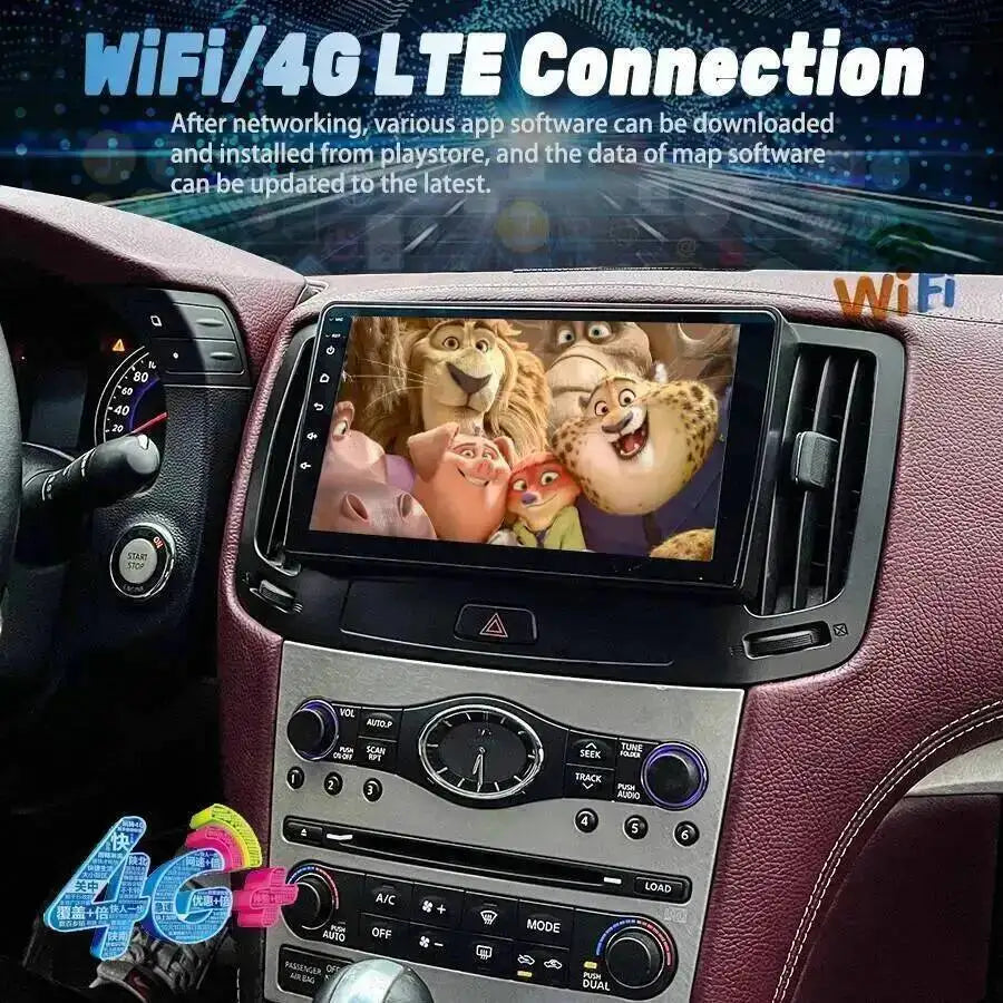 For Infiniti G25 G35 G37 2004-2013 Android 15 GPS Navigation 9 Inch Car Radio 4G Auto CarP | AUTOKITSHOP