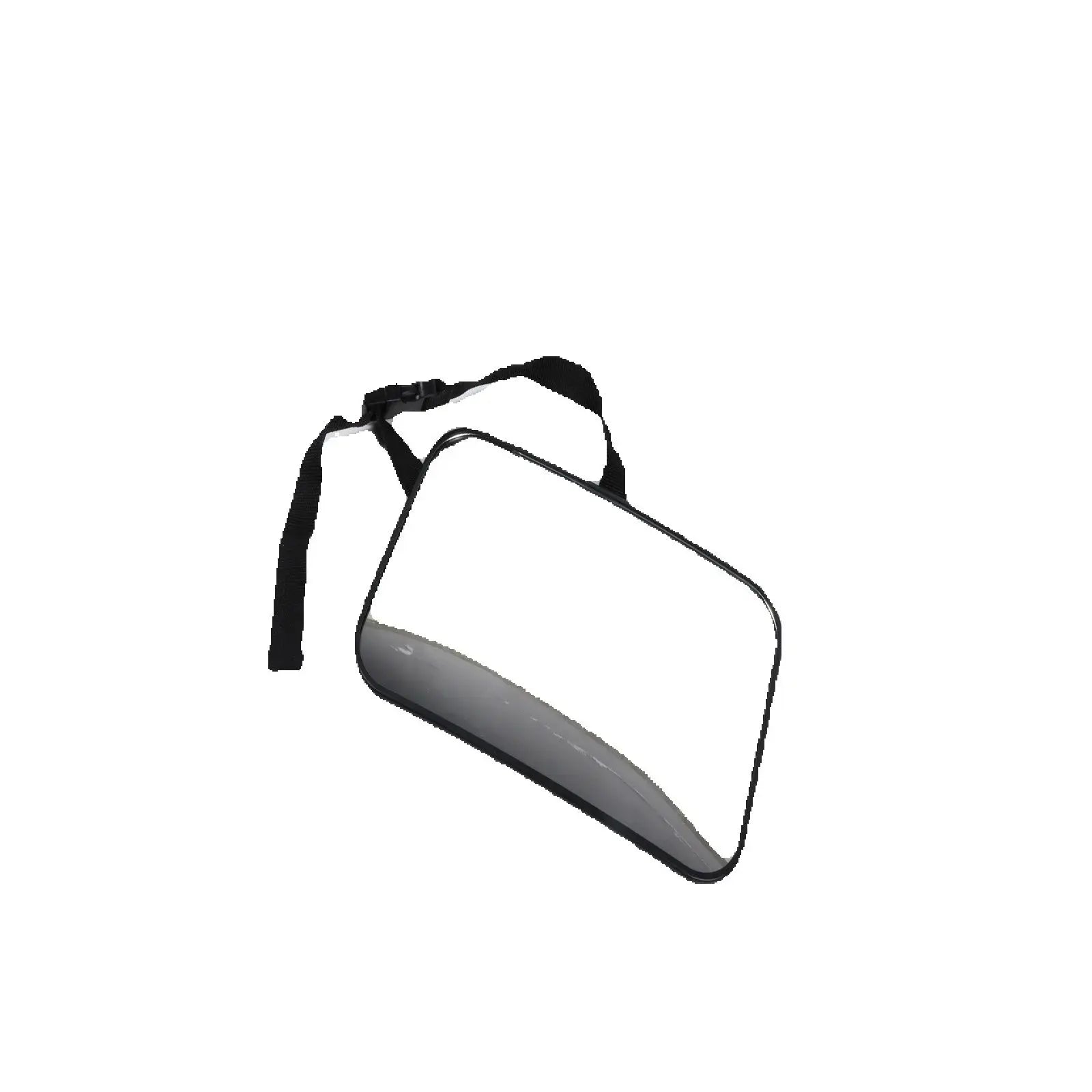Square Black Children's Seat Reverse Observation Mirror 23.5*15cm Acrylic Mirror For Car A