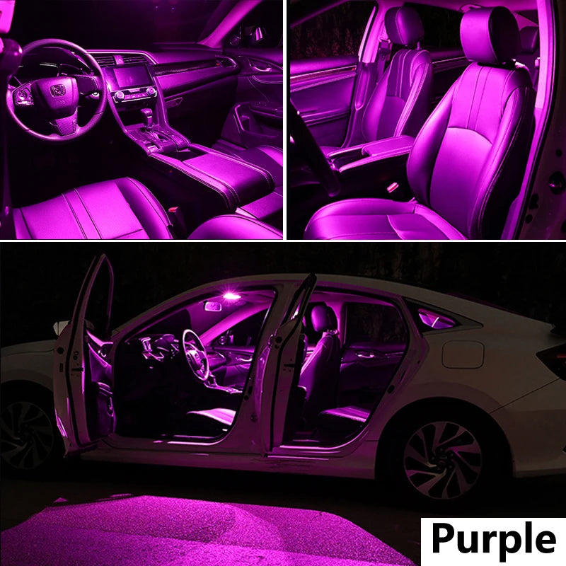 ZITWO 11Pcs For Citroen C4 Aircross 2012 2013 2014 2015 2016 2017 LED Interior Dome Map Luggage Light License Plate Lamp Kit