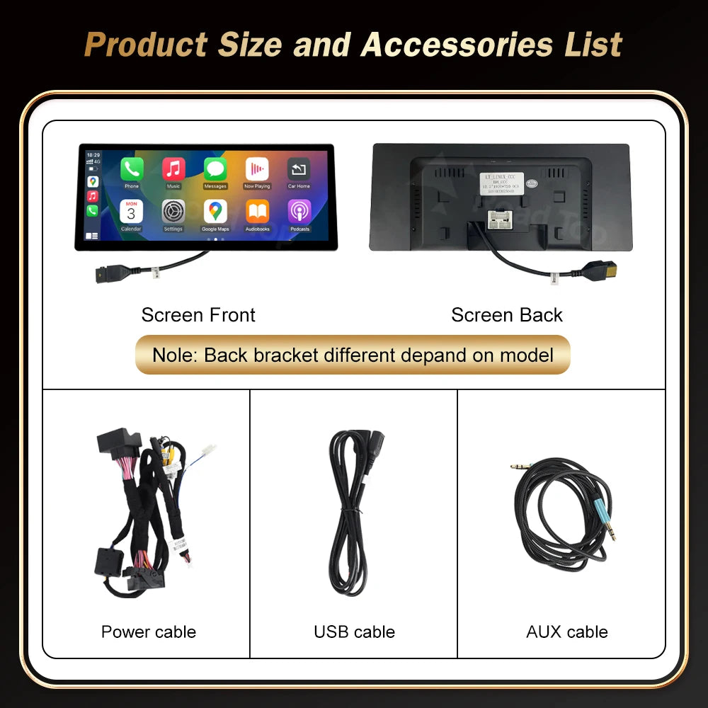 12.3 RoadTop Multimedia Ultra-thin Screen Wireless CarPlay Android-Auto For BMW Series 3 5