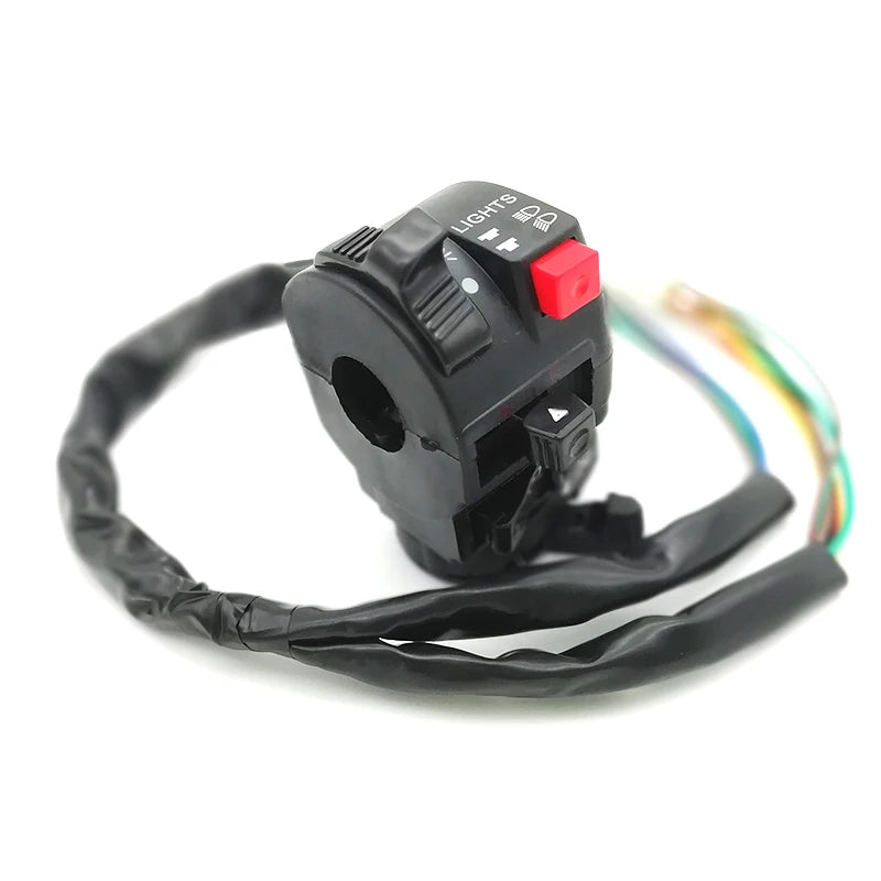 7/8 "motorcycle switch for high / low beam start kill headlights gas