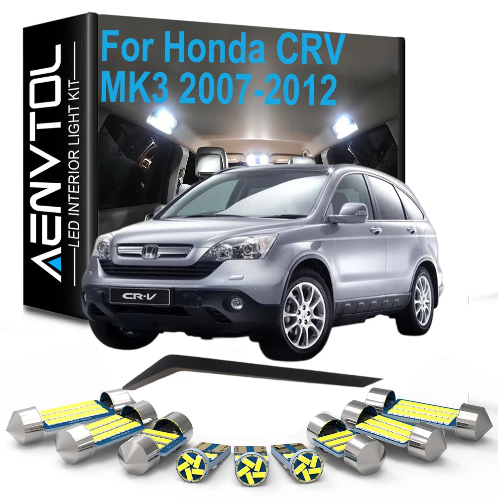 LED Bulb Interior Indoor Light Kit For Honda CRV CR-V III MK3 2007 2008 2009 2010 2011 201