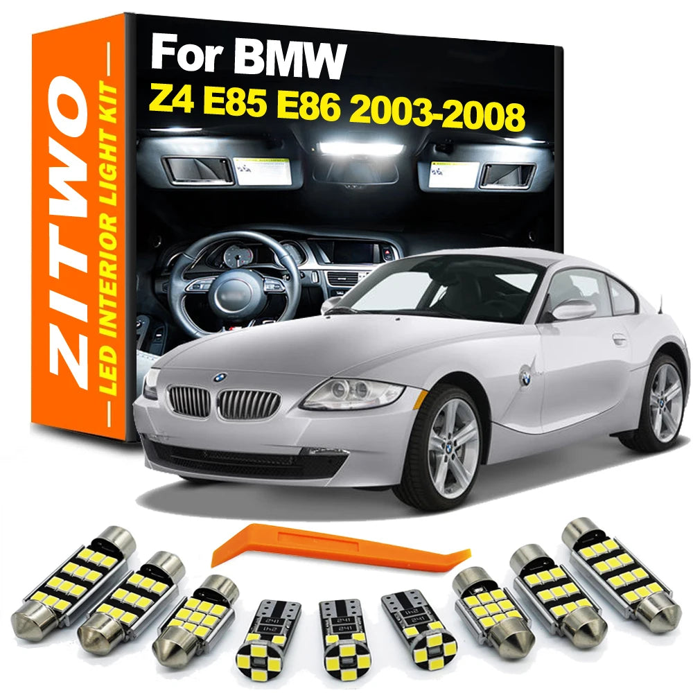 ZITWO 12Pcs Canbus For BMW Z4 E85 E86 2003 2004 2005 2006 2007 2008 Vehicle LED  for BMW E86 E85 Z4 - Canbus LED Car Lig