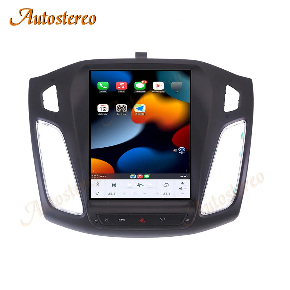 Vertical Screen Android 13 For Ford Focus 2012-2019 Tesla Style Car GPS Navigation Head Un