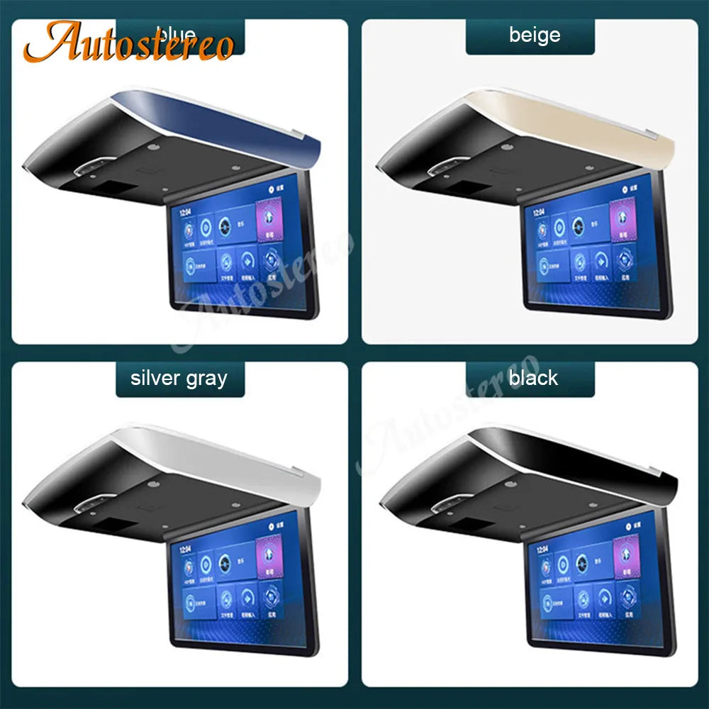 15.6 Inch 2K Screen Car Toproof Monitor Android Universal Entertainment Headrest Display T
