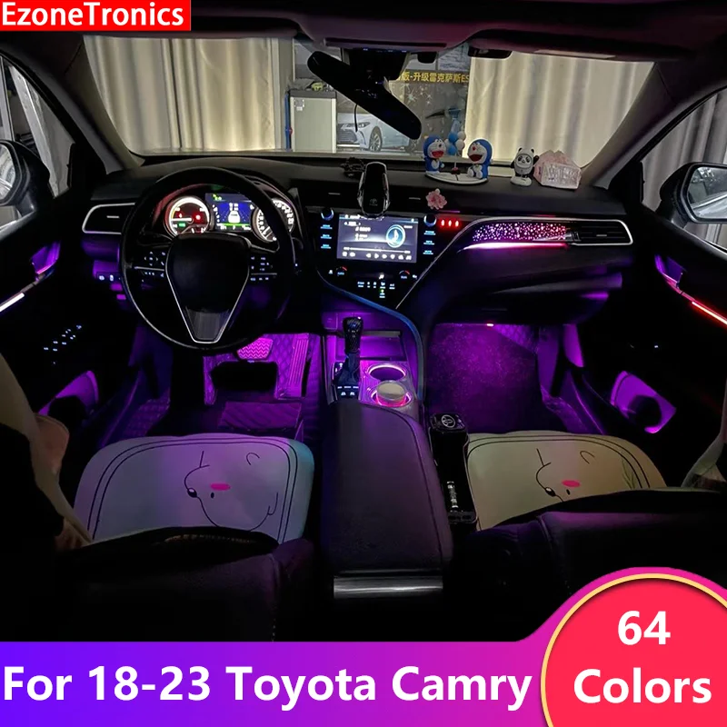 RGB - Ambient Light - for Toyota Camry 2018-2023 - App Control - Car Interior Lighting | AUTOKITSHOP