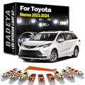 BADEYA 17Pcs Indoor Trunk Number Plate Car Light Kit For New Toyota Sienna 2021 2022 2023