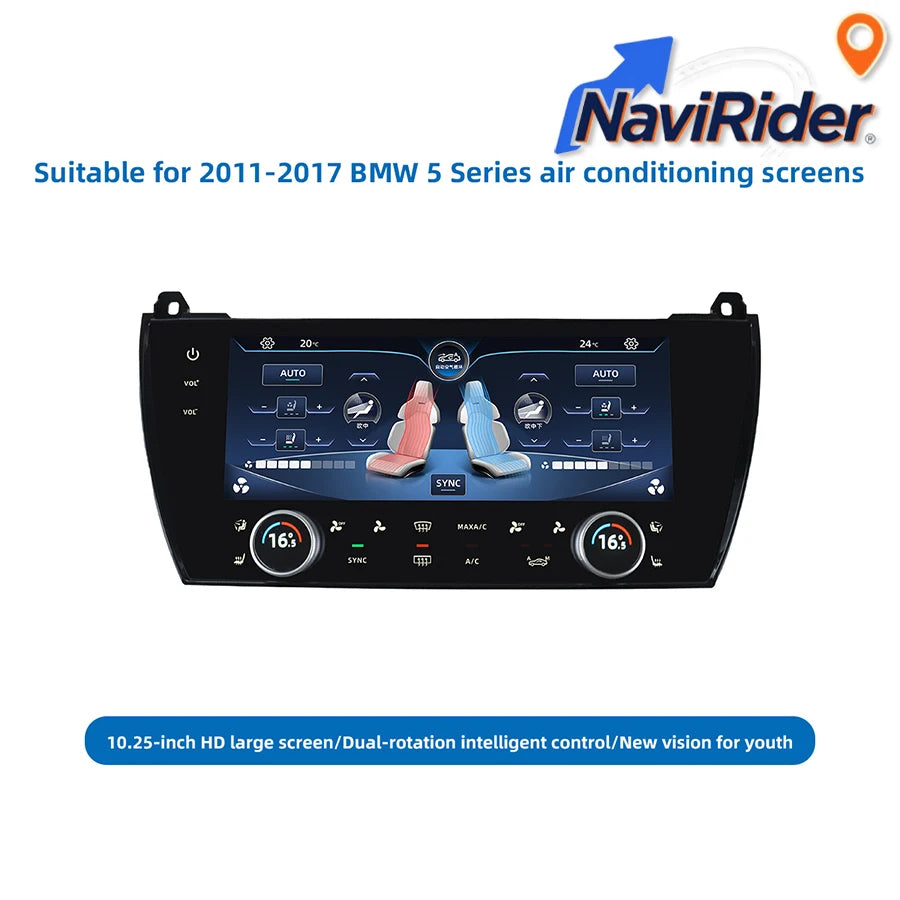 10.25inch HD Air Conditioning Climate Control Screen AC Panel Touch Board For BMW 5 Series
