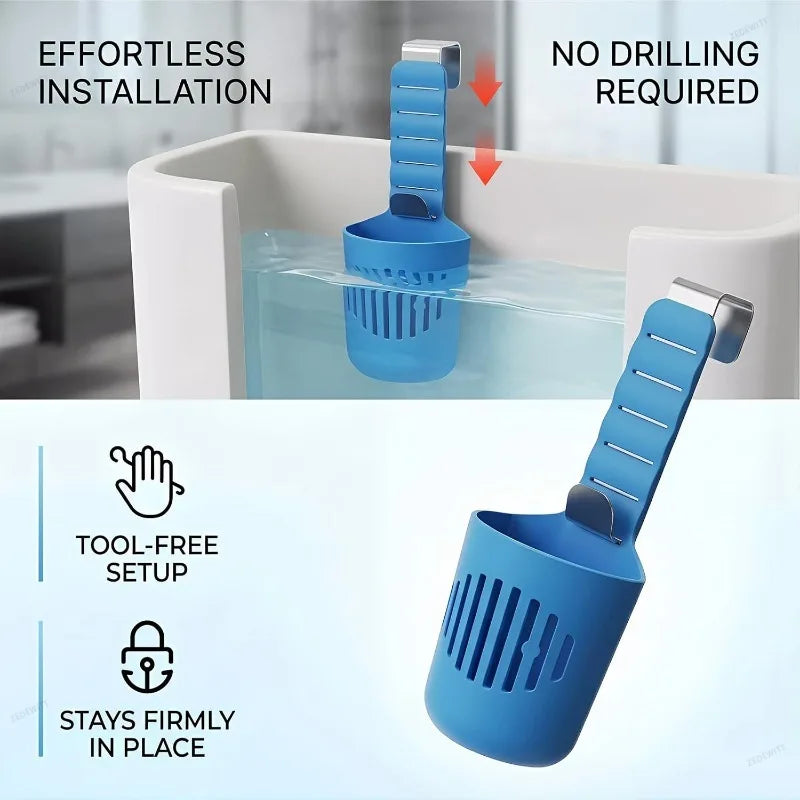 Controlled Release Bleach Tablet Dispenser Adjustable Hanging Holder Storage Basket For Bathroom - Automotive LED Light