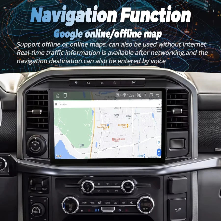 S New Andorid Screen For Ford F150 2015-2025 Car Radio GPS Navigation Stereo Head Unit Mul | AUTOKITSHOP