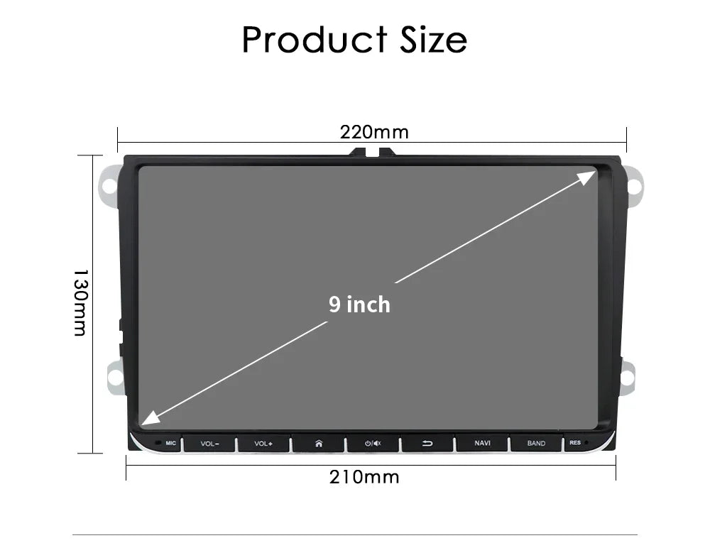 9"Android Autoradio for Vw GOLF 5 POLO Sedan PASSAT B6 CC Radio TOURAN SCIROCCO CADDY Jett