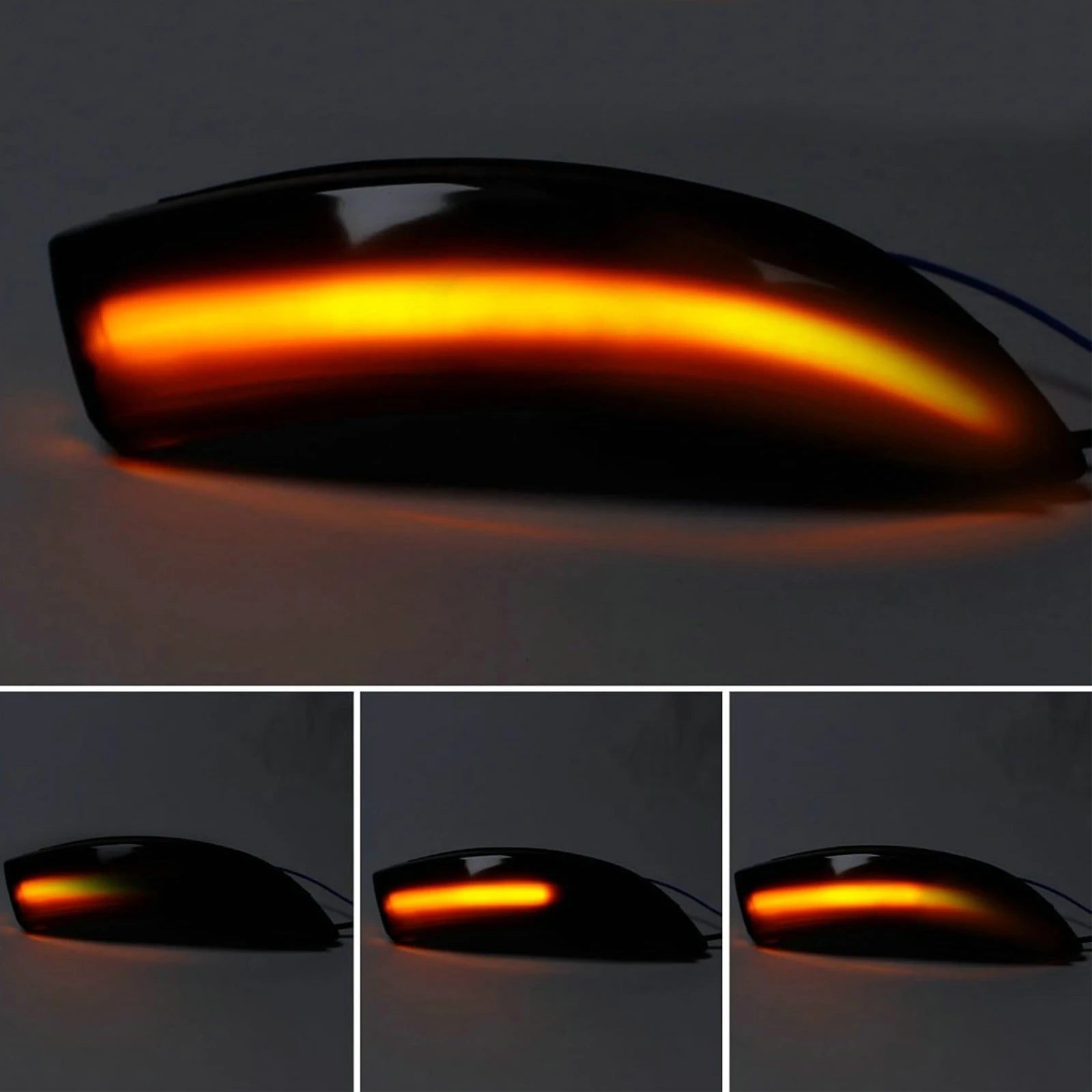 2Pcs/Set LED Mirror Turn Signal Lights Replacement Fits For 2008-2017 Ford Fiesta MK7 Auto
