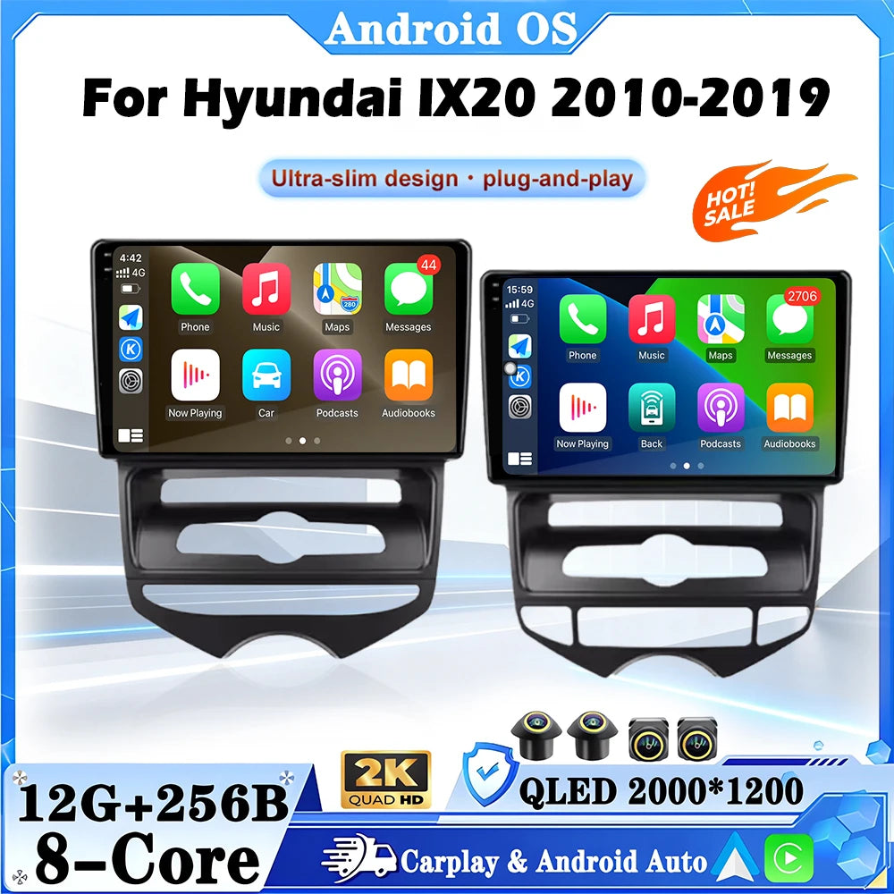 Carplay Android Auto for Toyota Land Cruiser LC200 2007 2022 Car Accessories Display Scree