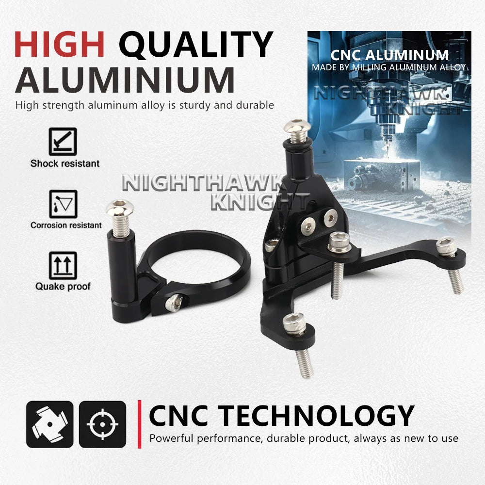 R9 Steering Damper Motorcycle CNC Stabilize Dampers Bracket Mounting Damping Kit For Yamaha YZF- - Automotive LED Light