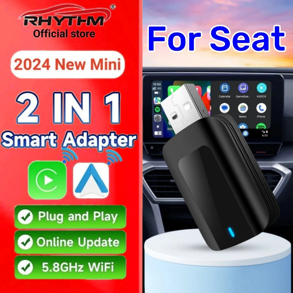 Wireless Adapter OEM-CarPlay Android Auto 2in1 Smart Dongle Play&Plug Carplay Wireless For | AUTOKITSHOP