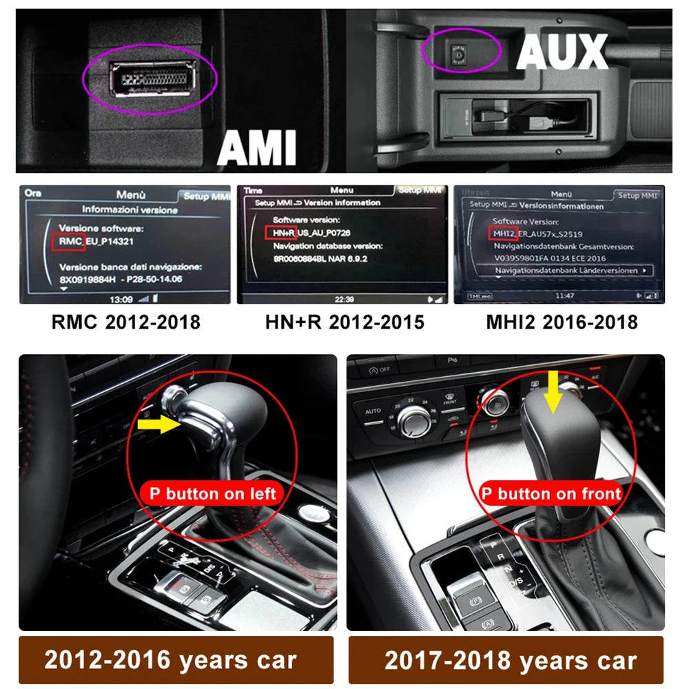 10.25" Android 14 Wireless Carplay For Audi A6 A7 C7 2012-2018 AUTO Car Multimedia Players