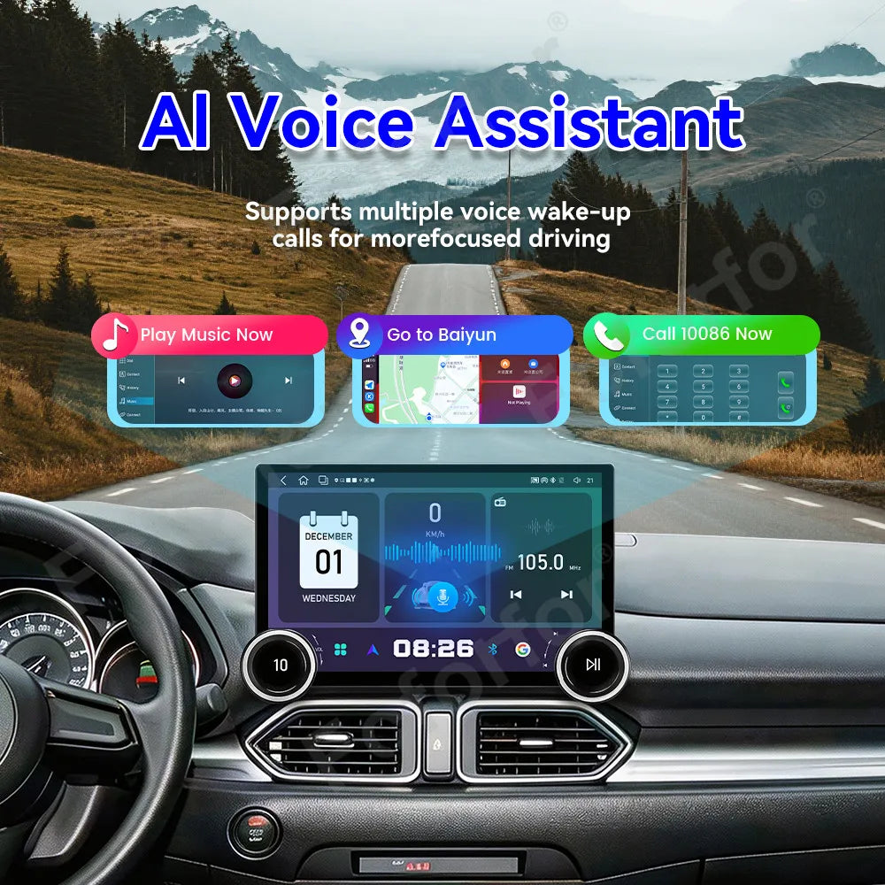 Premium Elite 11.5 Inch Android 15 Ultra Clear HD Display Wireless CarPlay GPS Car Stereo
