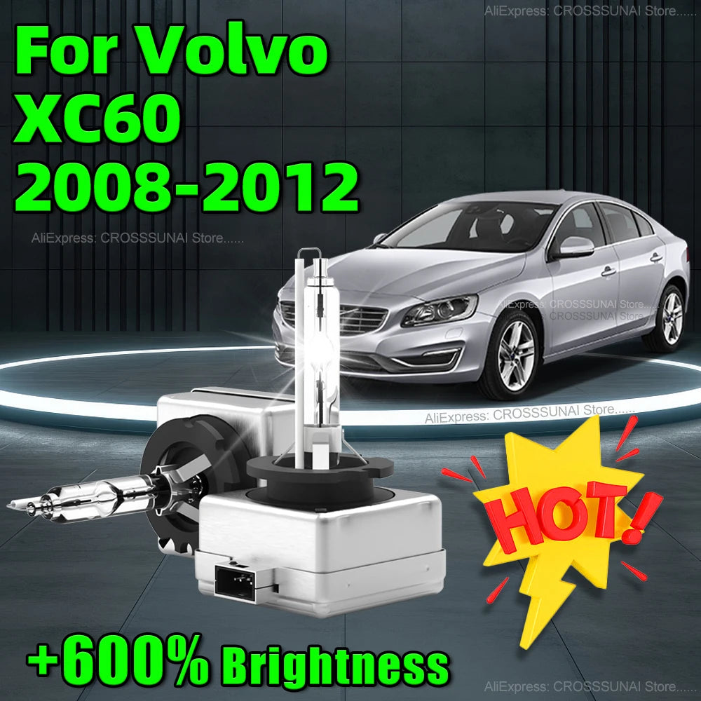 HID Xenon Replacement 35W 6000K White Light Car Bulbs 8000Lm D1S Front Headlight For Volvo