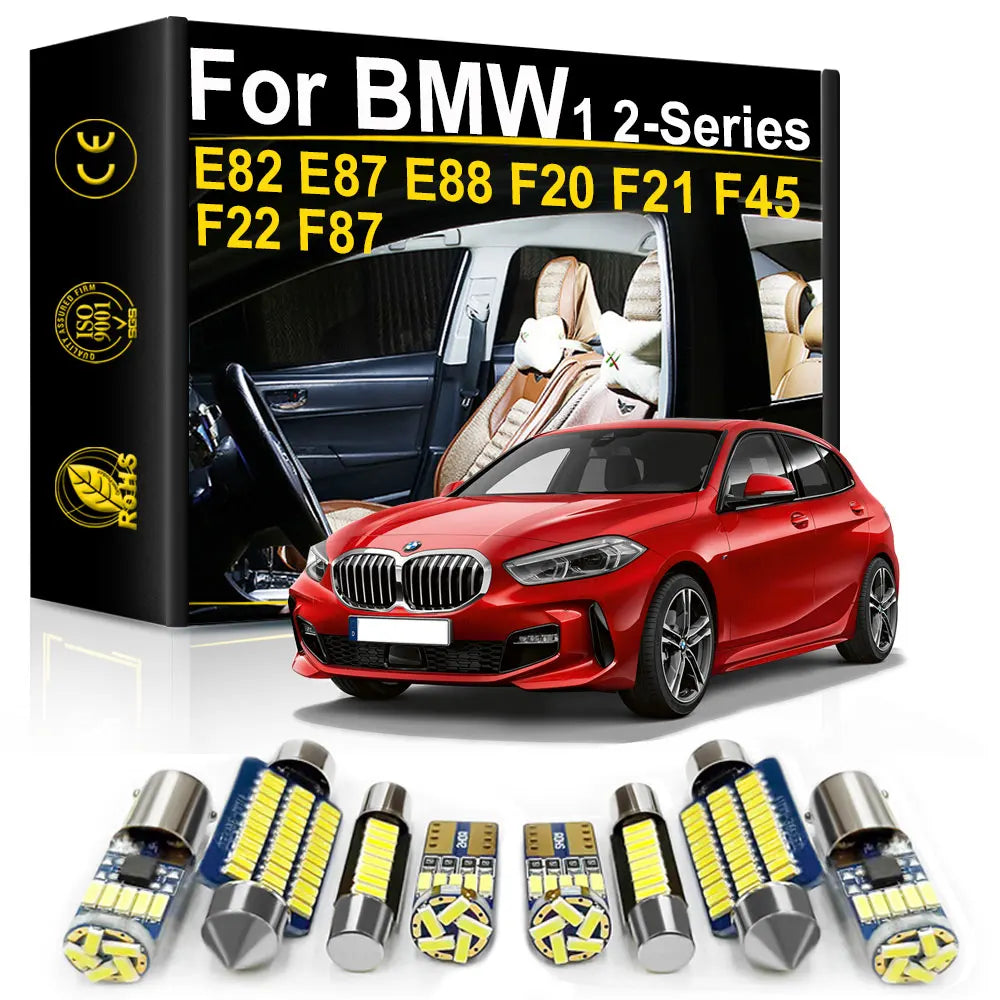 LED Interior Light Kit for BMW E82 E87 E88 F20 F21 F45 F22 F87 116i 116d 118i 118d 120i 1 2 Series Accessories Car In...