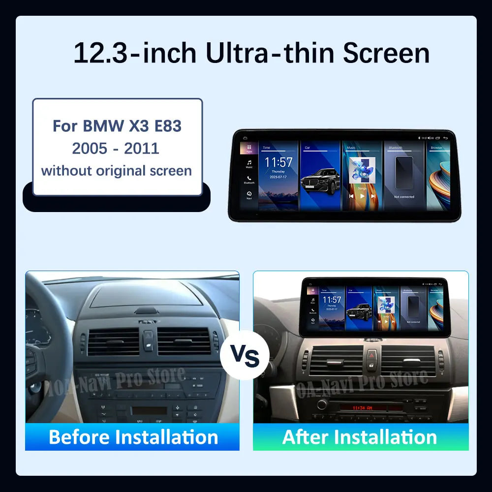 Carplay DSP Car Radio Multimedia player for BMW X3 E83 2005 - 2011 Without Original Screen