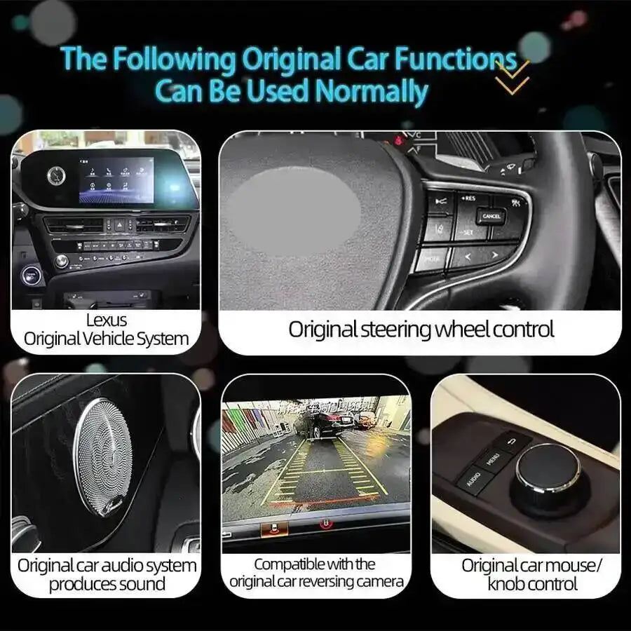 For Lexus ES ES300h ES350h ES300 ES330 ES350 2018 -2022 12.3inch Linux Car Radio Screen Ca