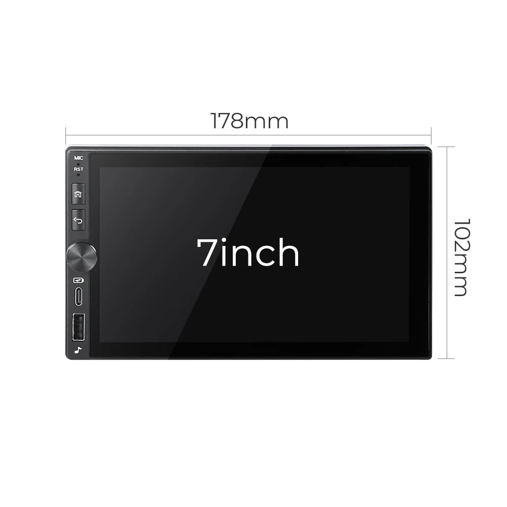 2DIN 7inch Car Multimedia Video Player with Knob Universal for VW Nissia Toyota Touch Scre | AUTOKITSHOP