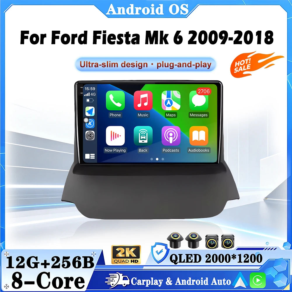 9 inch DSP Stereo for Ford Ecosport 2013 2014 2015 2016 2017 Android Auto GPS Navigation W