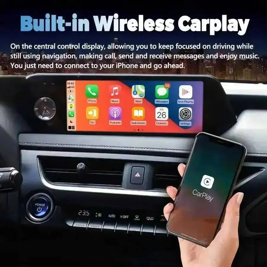 Navi BT Android 15 Qled Screen Navirider Car Radio Head Unit For Lexus UX250H UX260h 2019