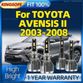 2/4Pcs LED Car Headlight 28000LM 6000K Lamp H1 H7 Auto Bulbs with Fan For TOYOTA AVENSIS I