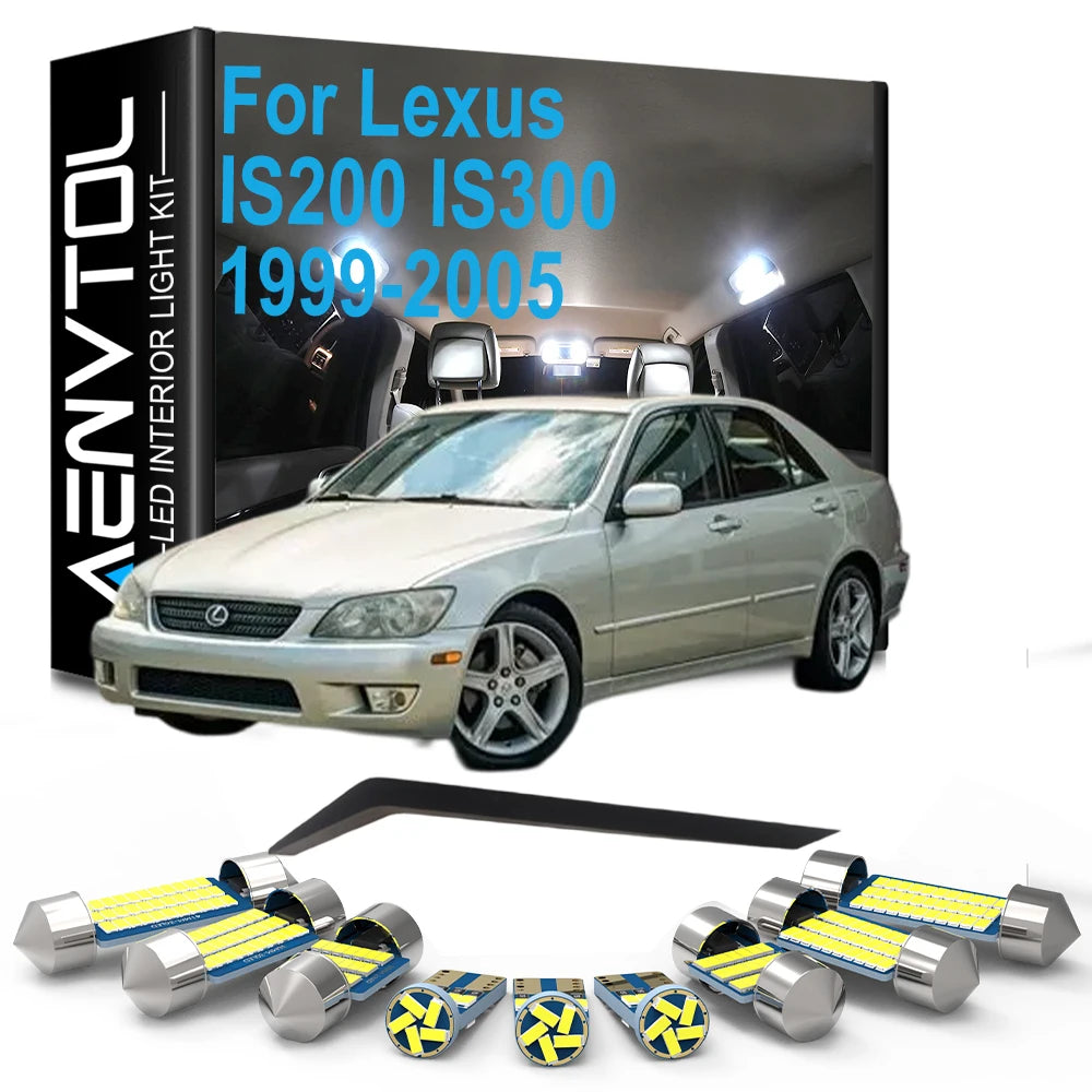 Car LED Interior Bulb Kit For Lexus IS IS200 IS300 1999 2000 2001 2002 2003 2004 2005 Dome