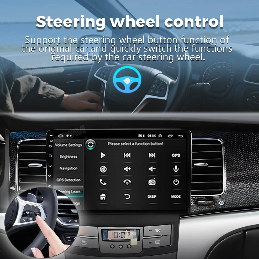 Android 16 For SsangYong Korando 3 Actyon 2 2010 - 2013 2K QLED Android Car Radio Multimed