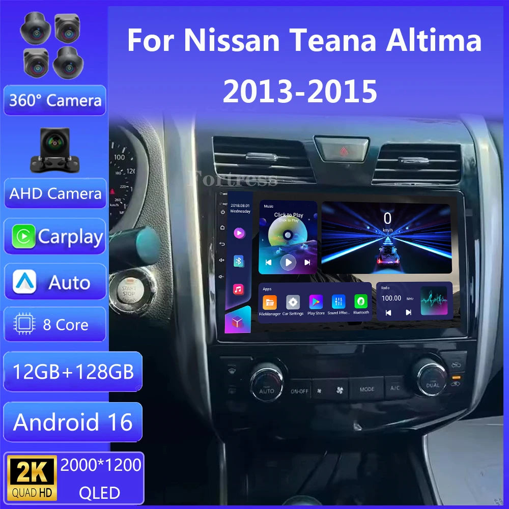 Wireless CarPlay For Nissan Teana Altima J33 2013 2014 2015 GPS Navigation DSP Stereo Car