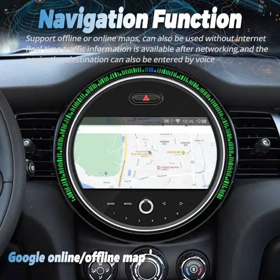 Radio Player Head Unit Screen Navigation Android 15 Carplay For BMW Mini One F55 Cooper F5
