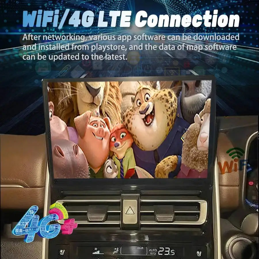 11.5" Android Screen For Toyota Innova 2023 2024 2025 Navigation GPS Car Radio Multimedia