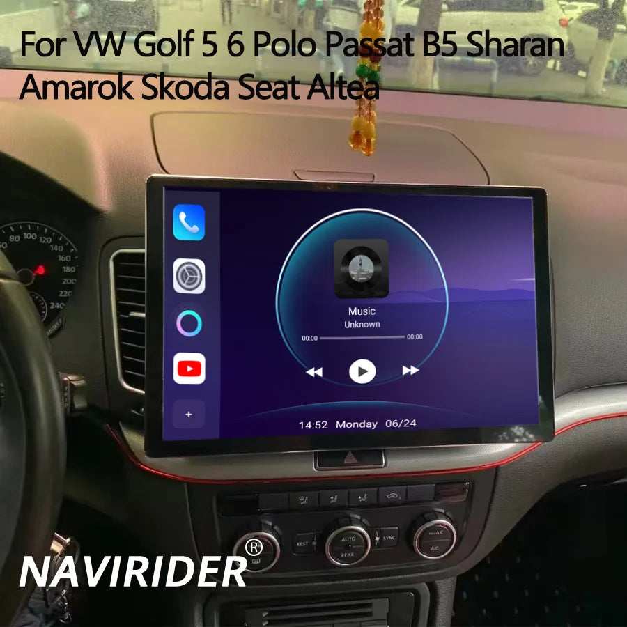 Android Auto Car Radio for VW Golf 5 6 Polo Passat B5 Sharan Amarok Skoda Seat Altea 13.3"