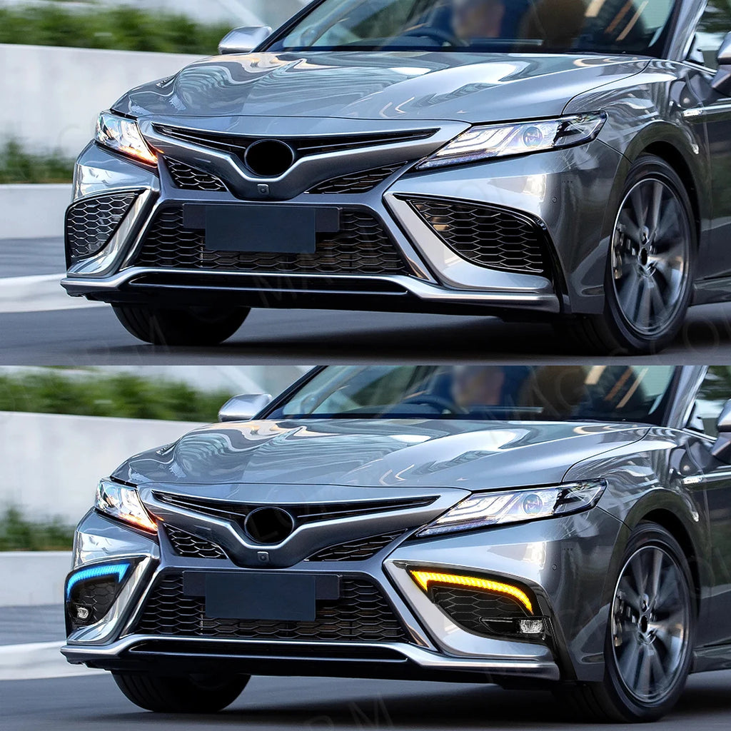 81482-06190 81481-06220 Led Fog Lights DRL Daylights for Toyota Camry 2021 2022 2023 Bumpe | AUTOKITSHOP