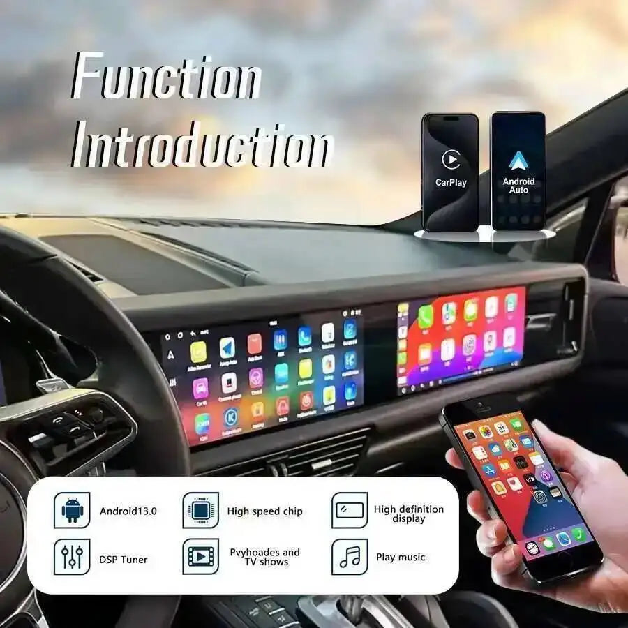 R LHD RHD Android 15 Car Radio For Porsche Cayenne 2010-2017 Multimedia Audio Video Player | AUTOKITSHOP