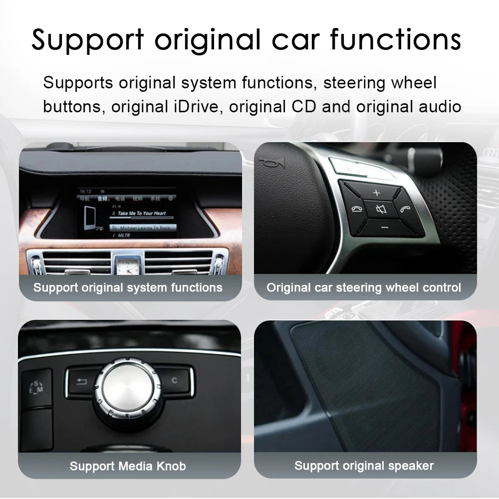 10.25 Android 14 Wireless CarPlay For Mercedes Benz CLS Class C218 W218 W219 2010-2018 GPS