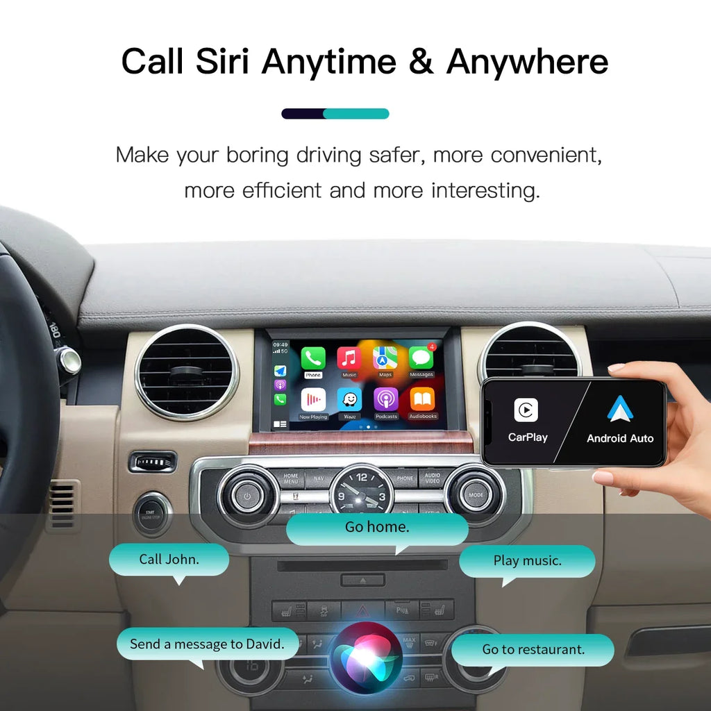 AUTOABC Wireless Carplay Android Auto Fits For Land Rover Jaguar Bosch Discovery 4 Evoque  | AUTOKITSHOP