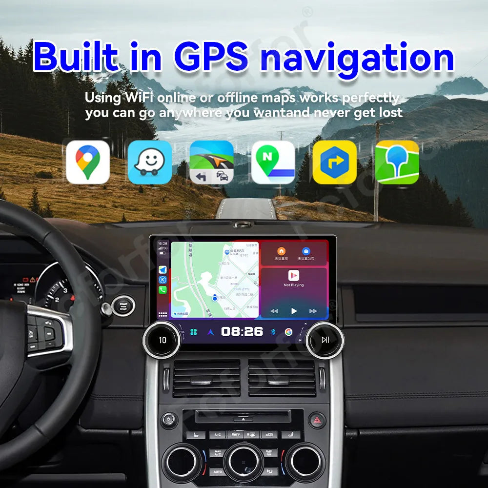 Slim Premium 11.5 Inch Android 15 HD Touch Carplay Android Auto Multimedia Radio For Land