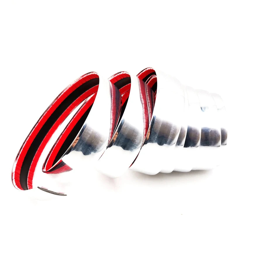 100" Car Bumper Door Edge Lip Guard Chrome Decor Protector Moulding Trim Strip