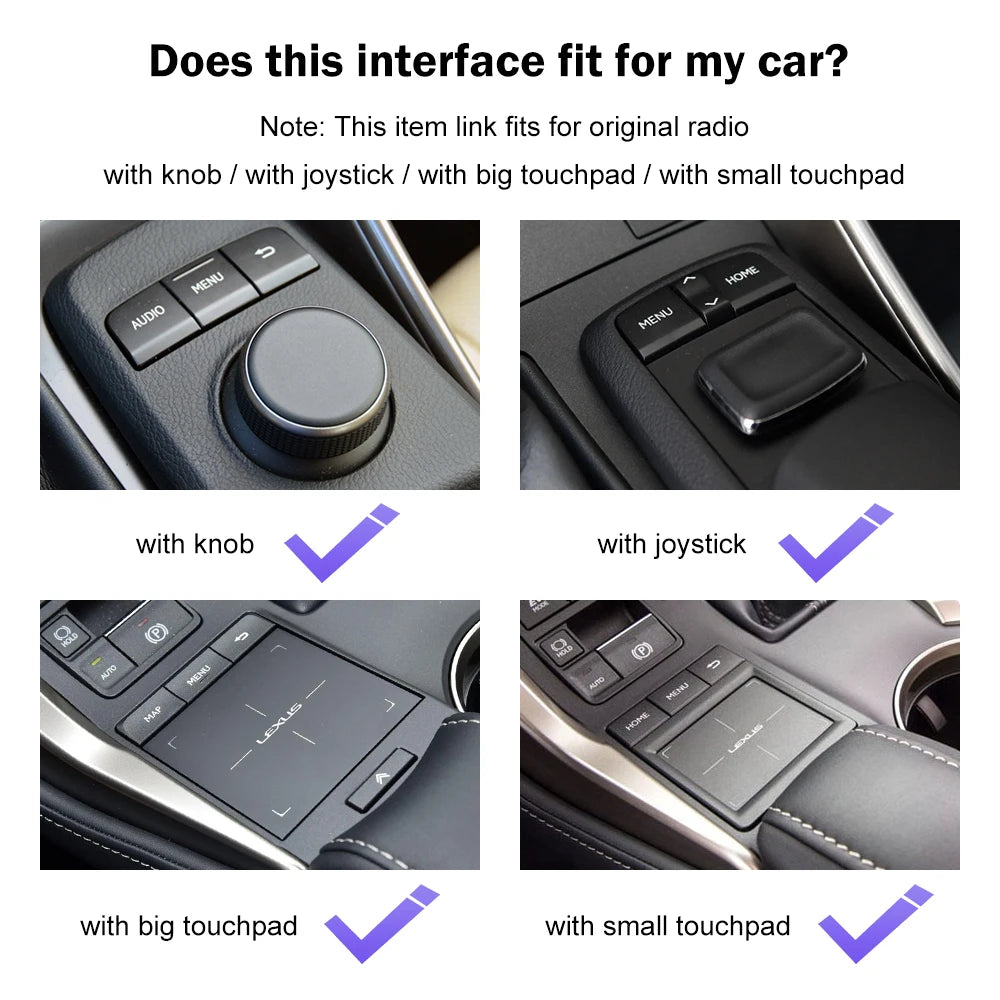 Wireless CarPlay for Lexus NX RX IS ES GS RC CT LS LX LC UX GX 2014-2019 Android Auto with | AUTOKITSHOP