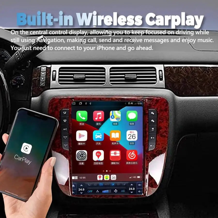 Android Car Radio For GMC Yukon Chevrolet Tahoe Chevrolet Silverado 2007-2014 Stereo Multi | AUTOKITSHOP