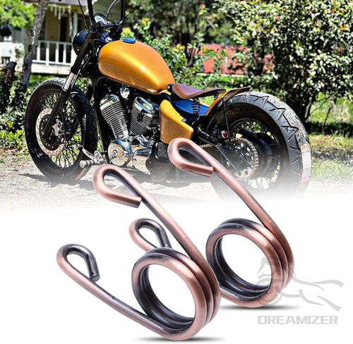 1 Pair 2" Motorcycle Scissor Clip Type Solo Seat Spring For Harley Honda Yamaha Sportster Bobber - Automotive LED Light