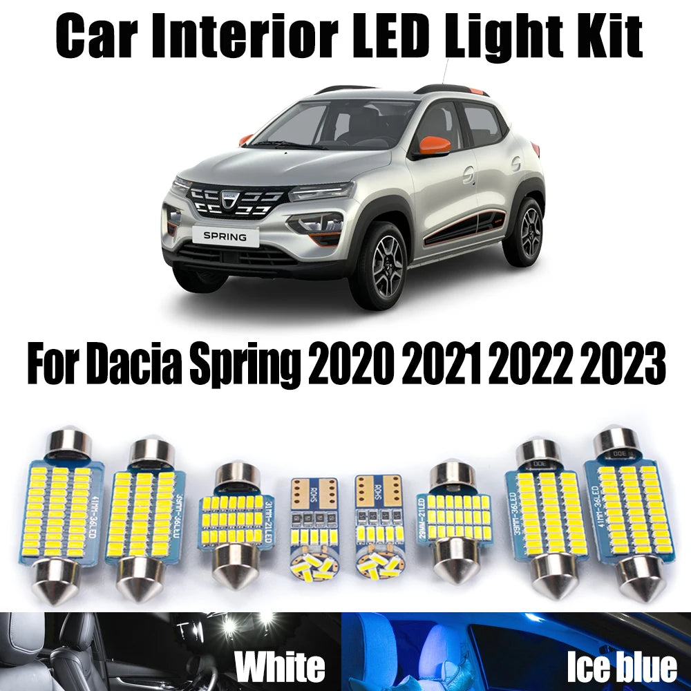 7-Piece LED Interior Light Kit - Canbus Error-Free Interior Bulbs